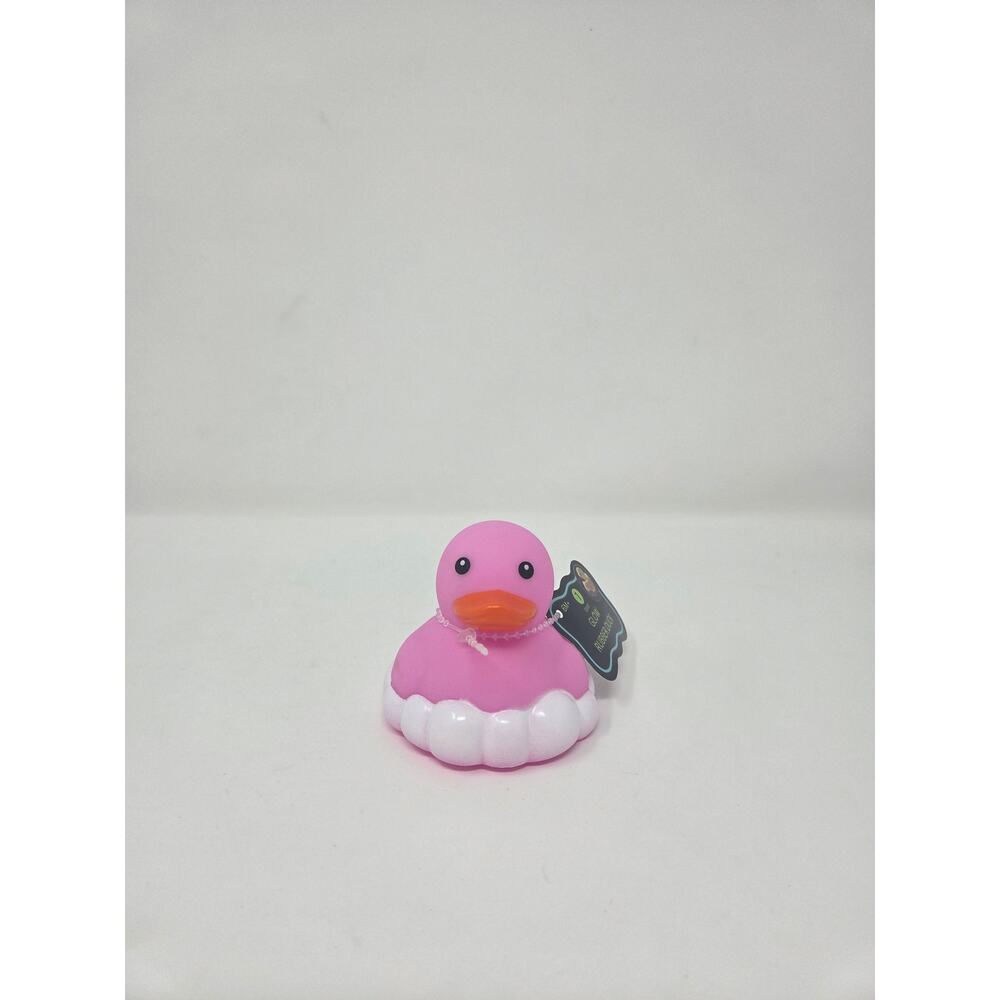 Cloud Pink Glow In The Dark Rubber Duck